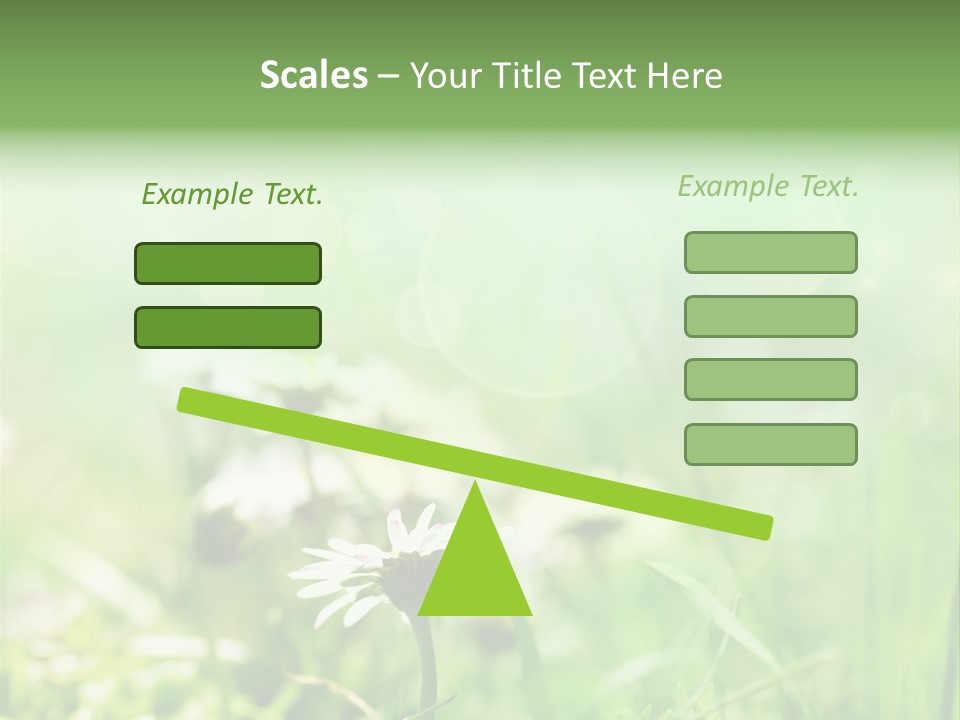 Leaf Daisy Season PowerPoint Template