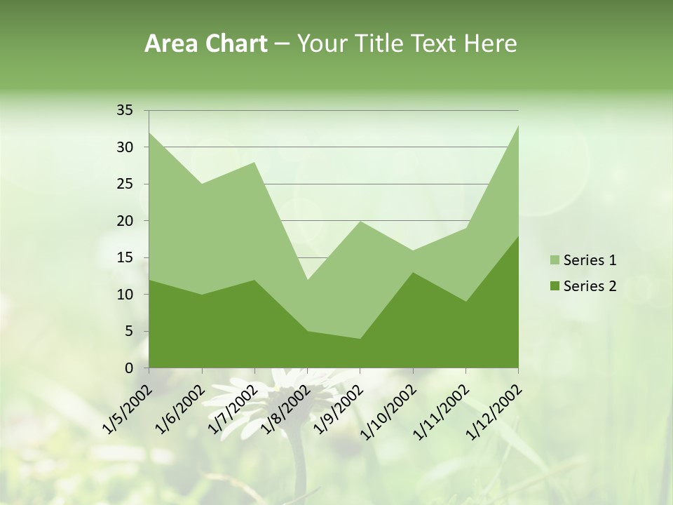 Leaf Daisy Season PowerPoint Template