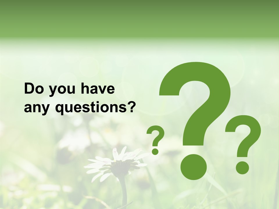 Leaf Daisy Season PowerPoint Template