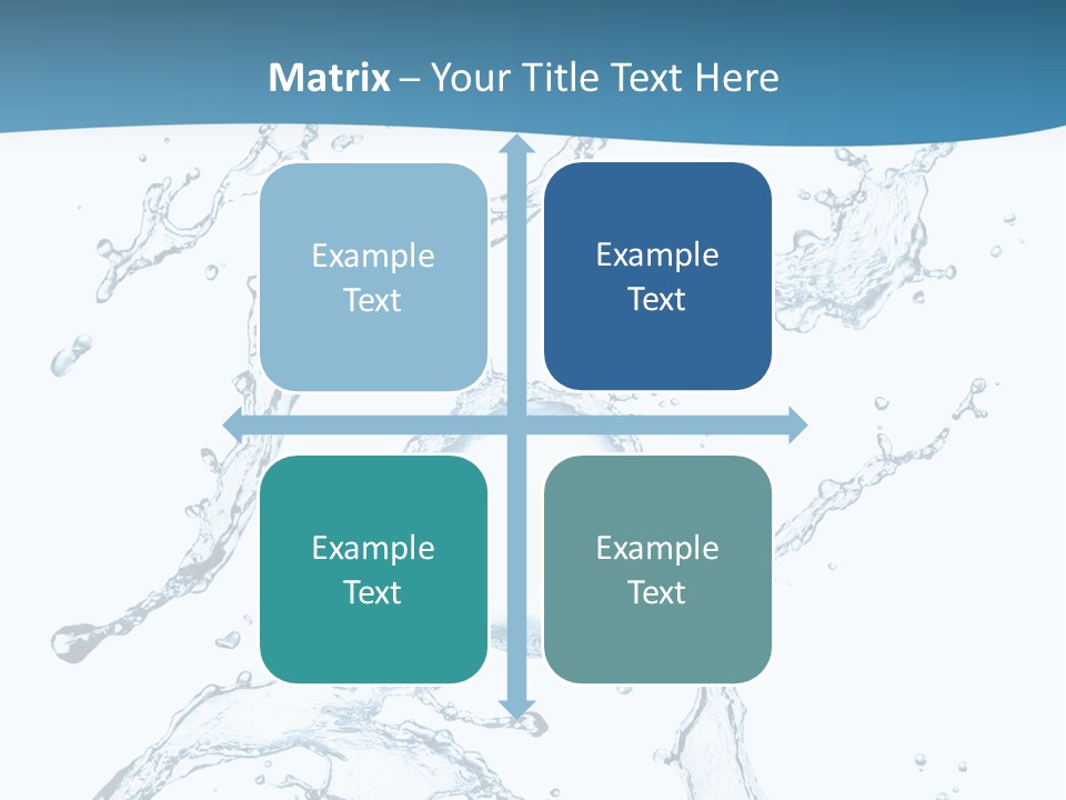 White Background Drop Purity PowerPoint Template