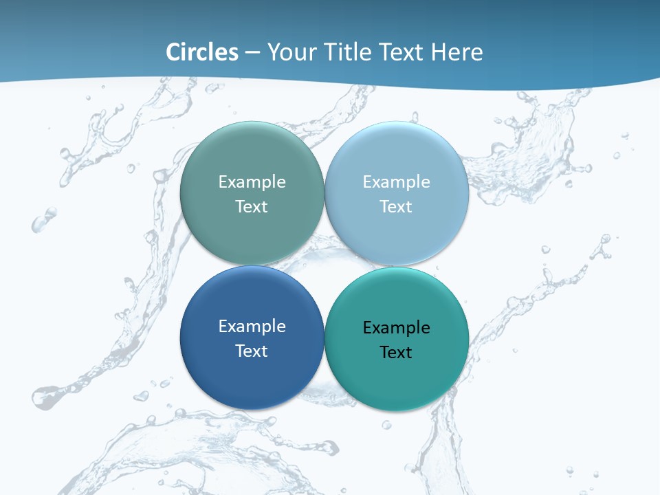 White Background Drop Purity PowerPoint Template