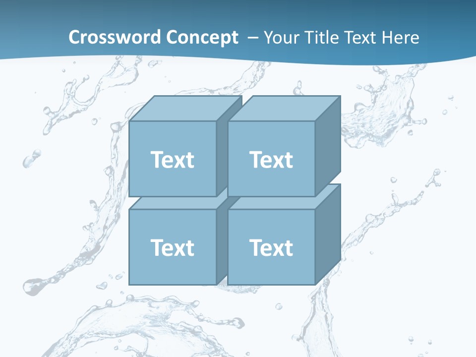 White Background Drop Purity PowerPoint Template