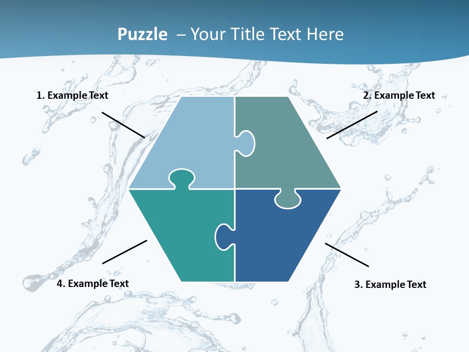 White Background Drop Purity PowerPoint Template