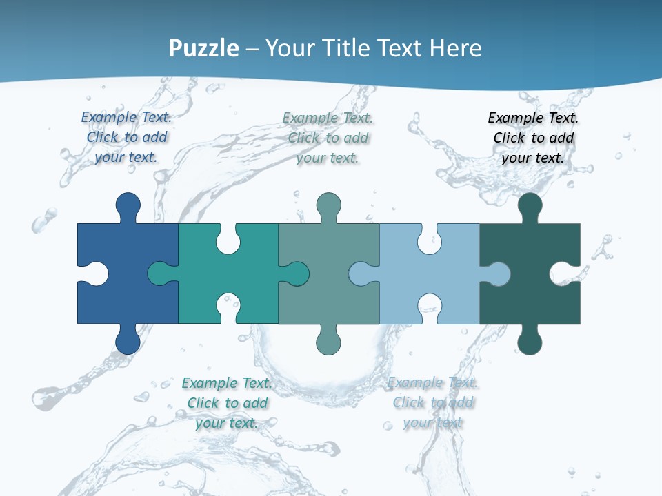 White Background Drop Purity PowerPoint Template