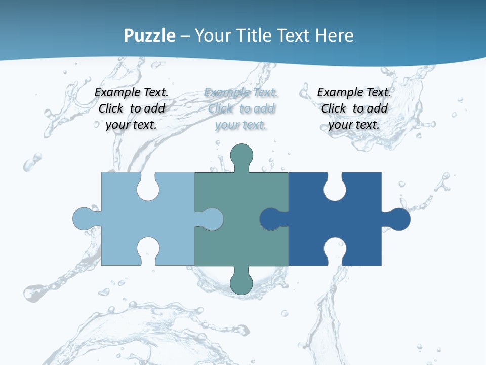 White Background Drop Purity PowerPoint Template