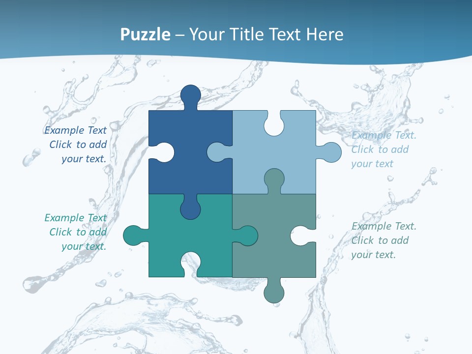 White Background Drop Purity PowerPoint Template