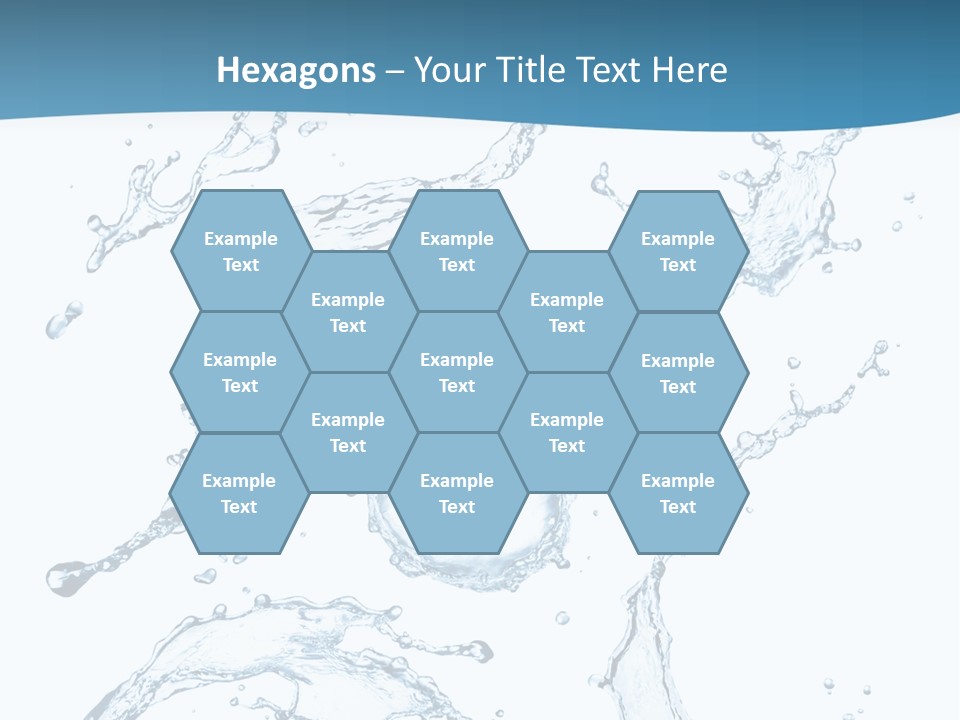 White Background Drop Purity PowerPoint Template