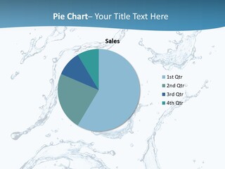 White Background Drop Purity PowerPoint Template