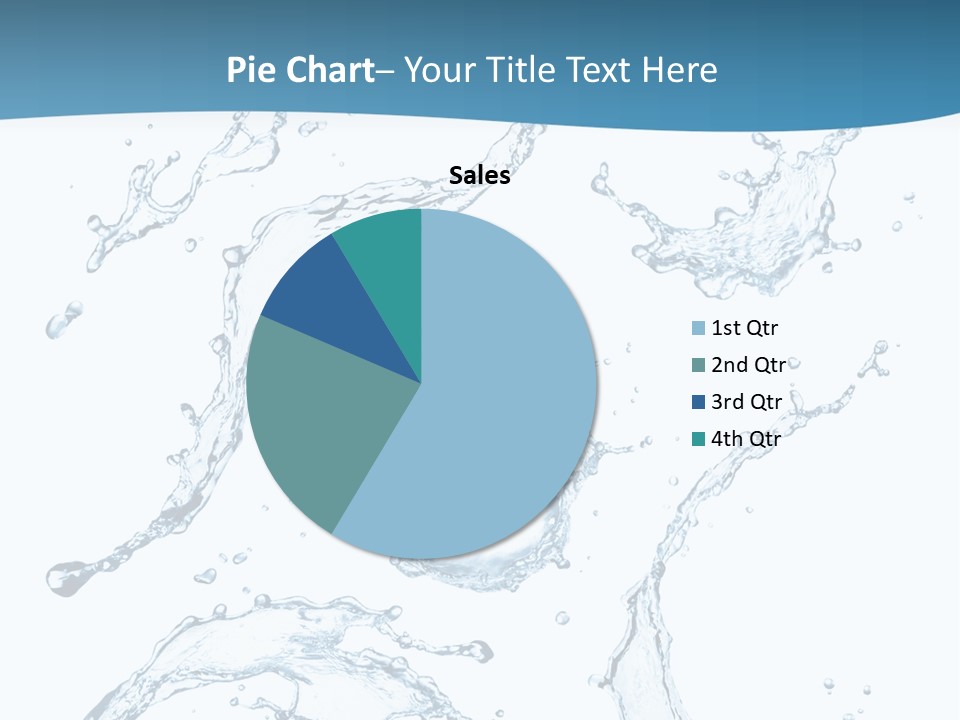 White Background Drop Purity PowerPoint Template