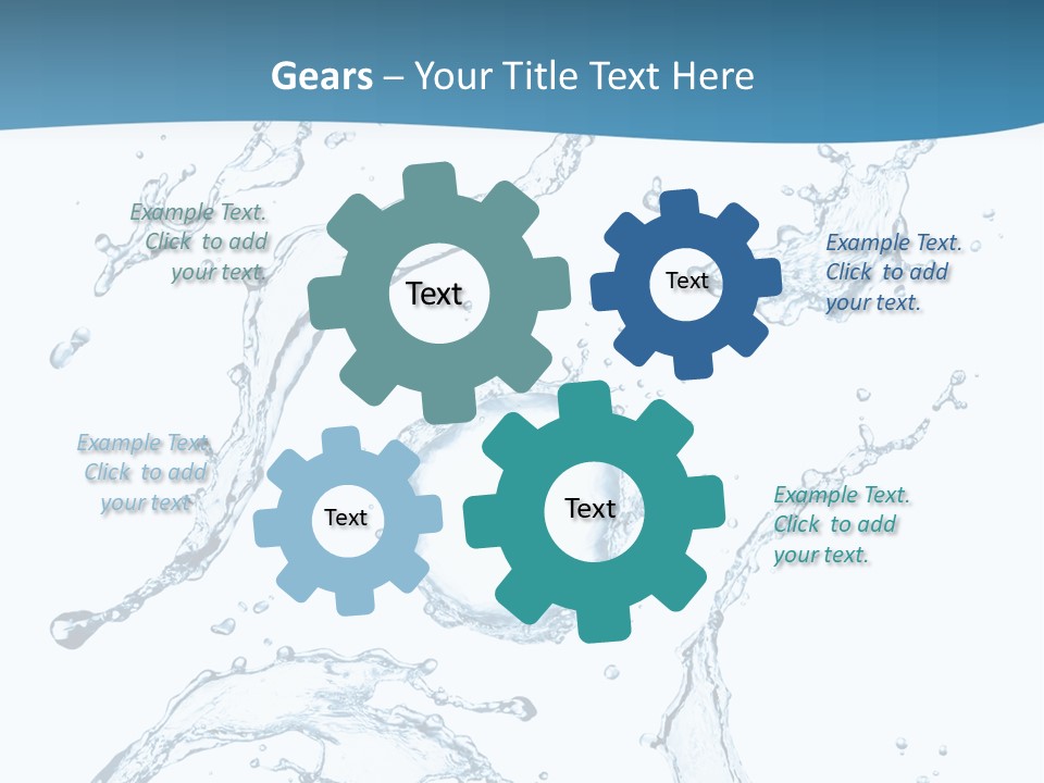 White Background Drop Purity PowerPoint Template