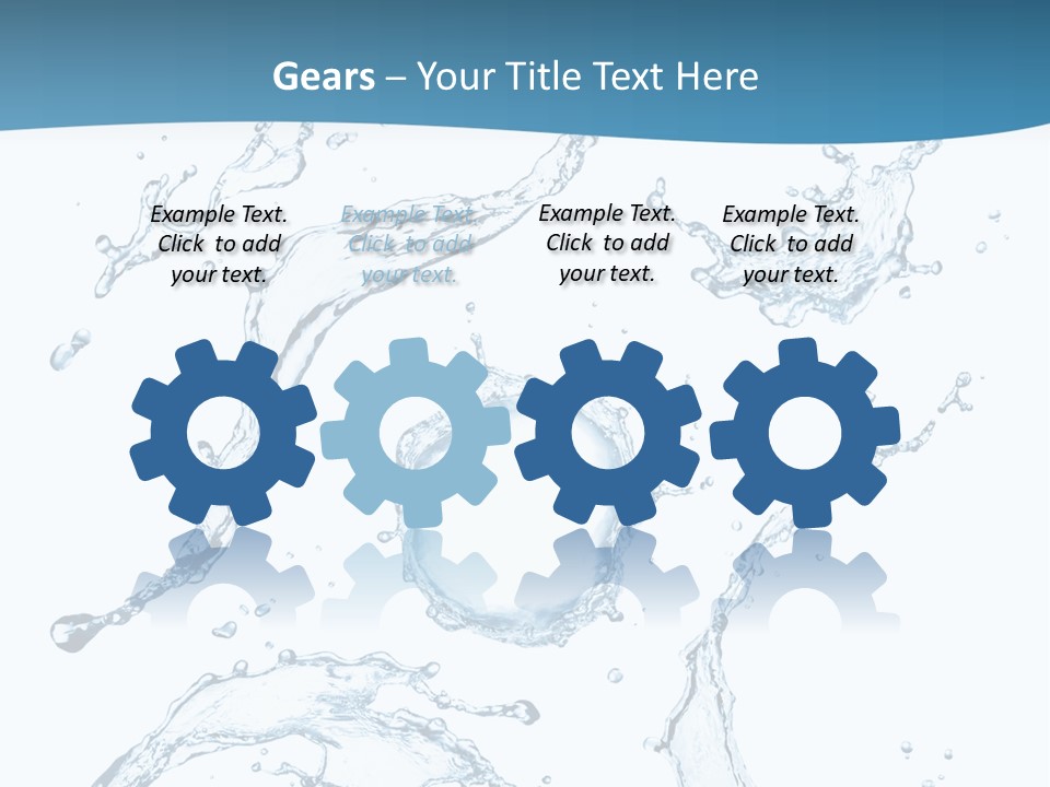 White Background Drop Purity PowerPoint Template