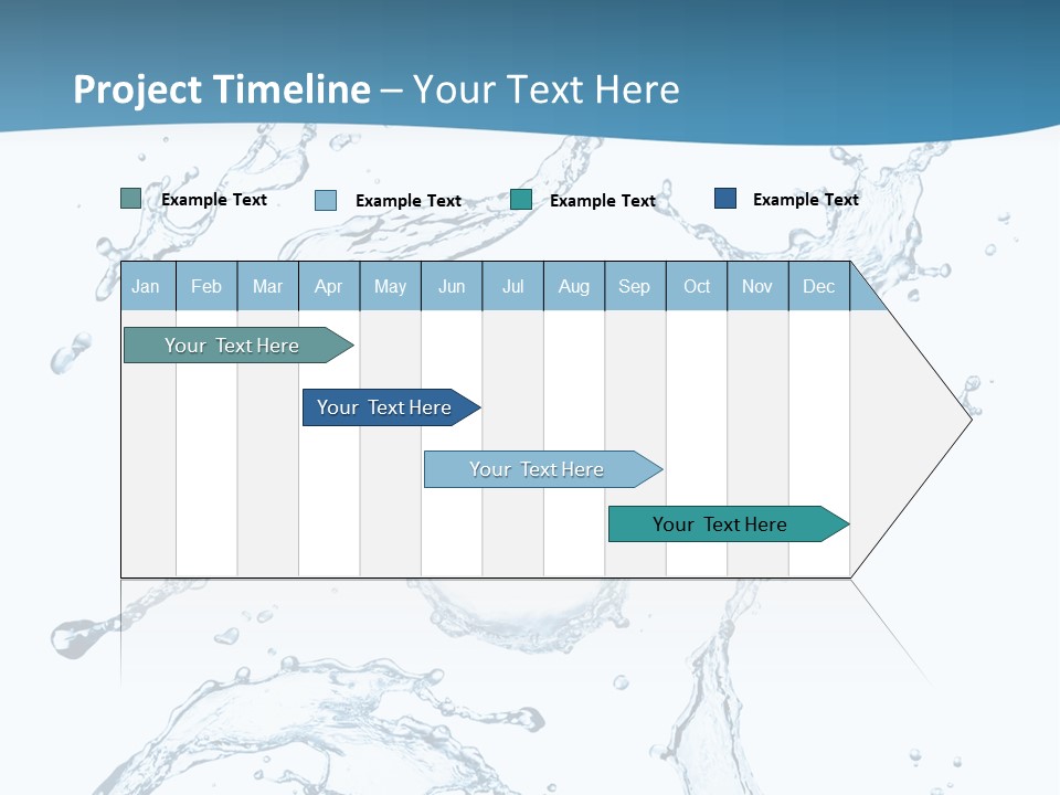 White Background Drop Purity PowerPoint Template