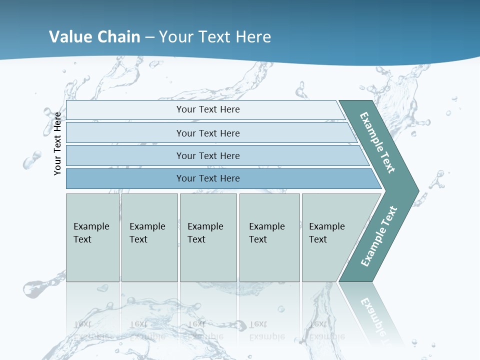 White Background Drop Purity PowerPoint Template