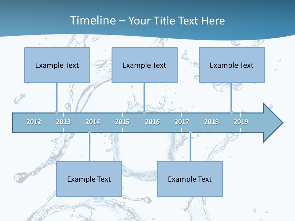 White Background Drop Purity PowerPoint Template