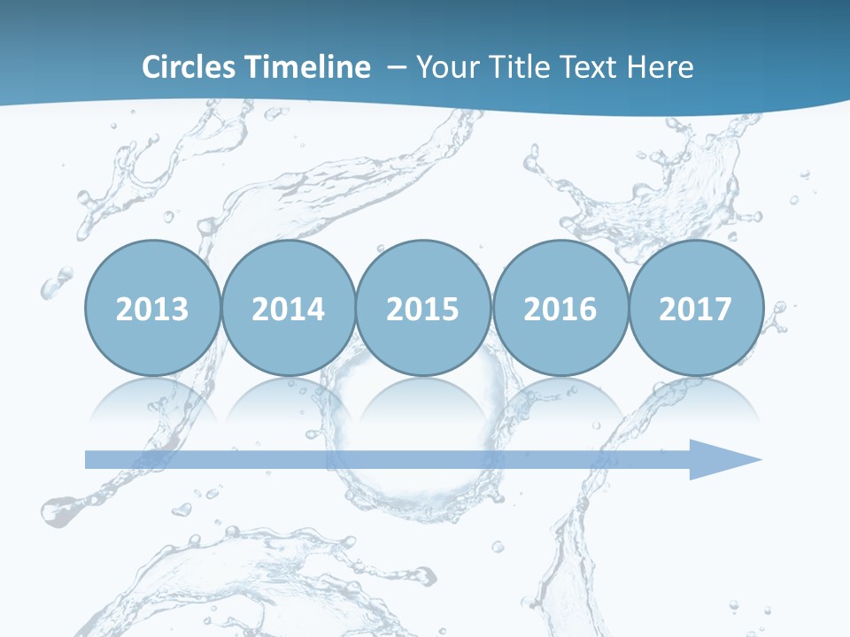 White Background Drop Purity PowerPoint Template