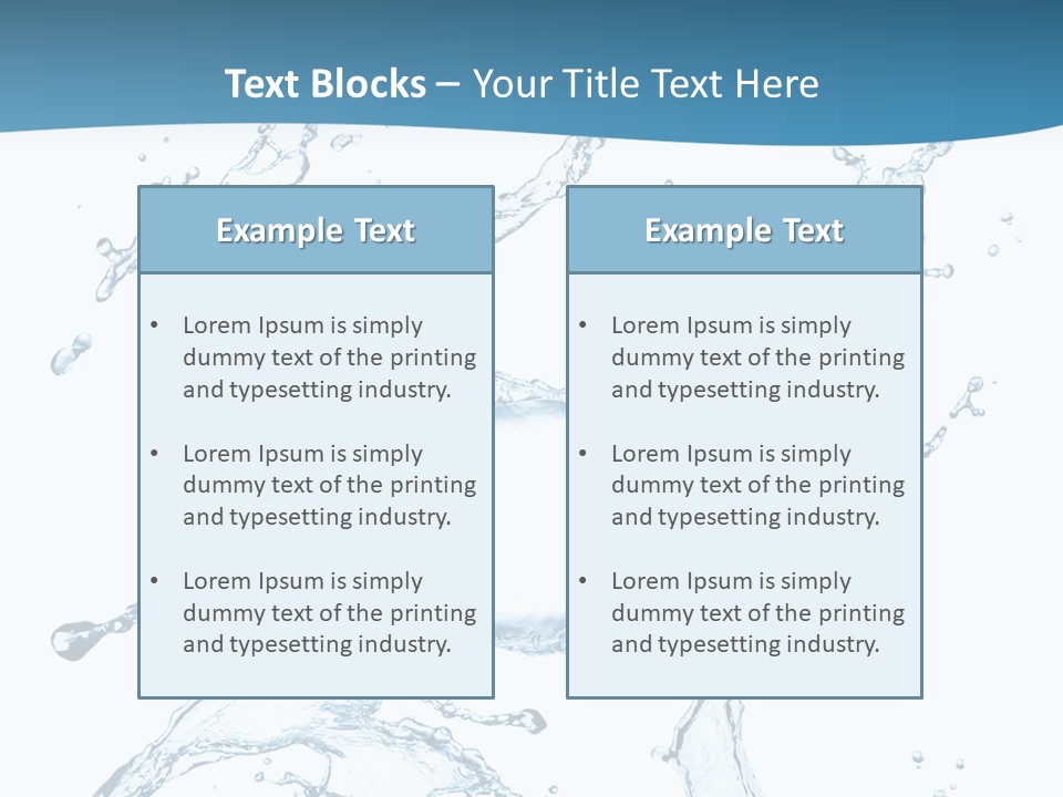 White Background Drop Purity PowerPoint Template