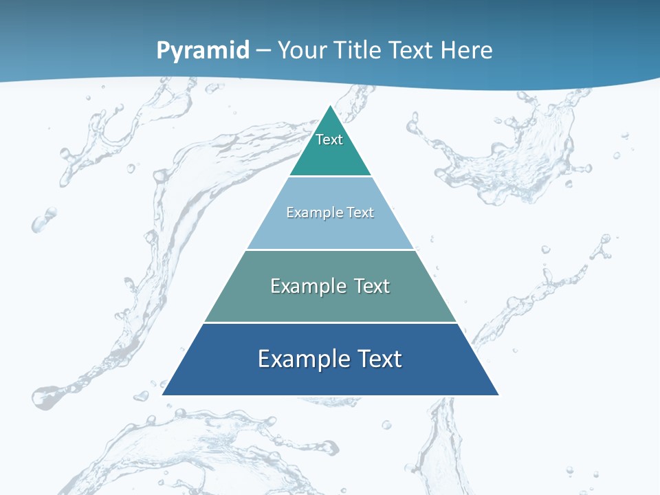 White Background Drop Purity PowerPoint Template