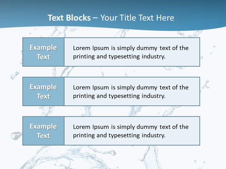 White Background Drop Purity PowerPoint Template
