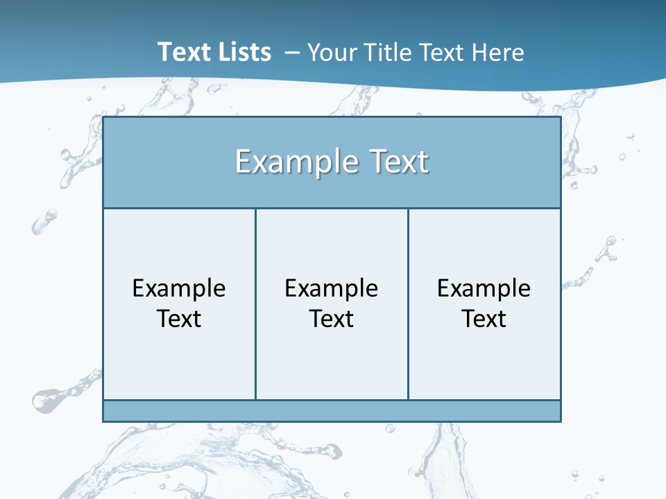 White Background Drop Purity PowerPoint Template