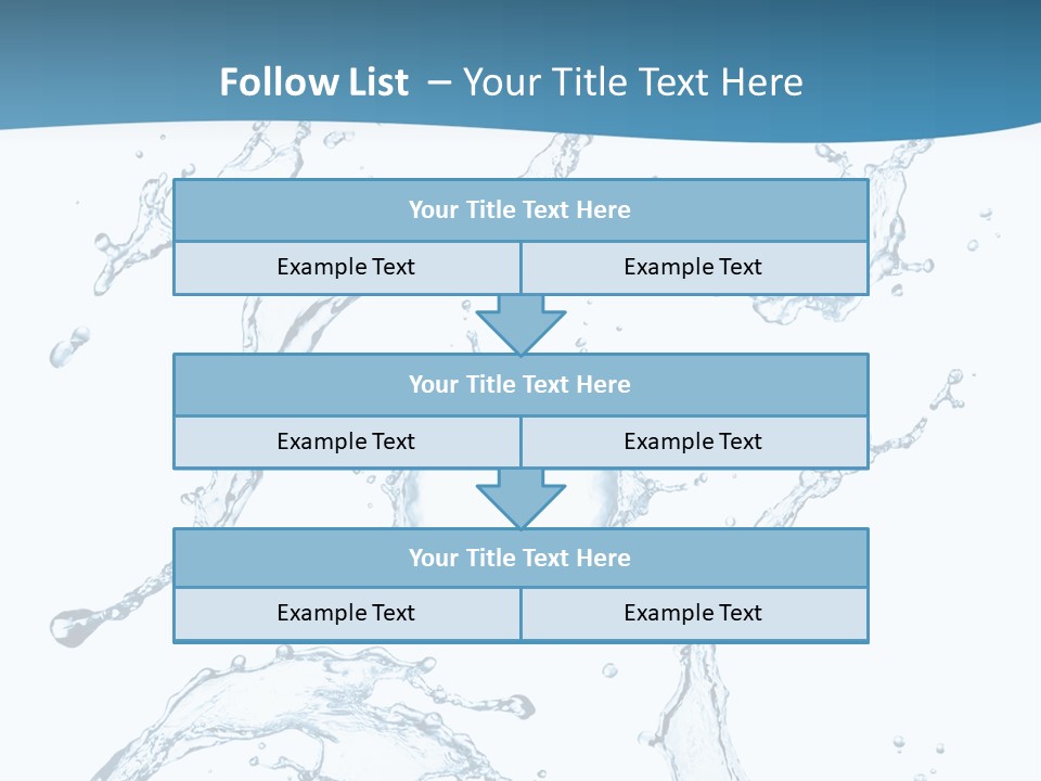 White Background Drop Purity PowerPoint Template