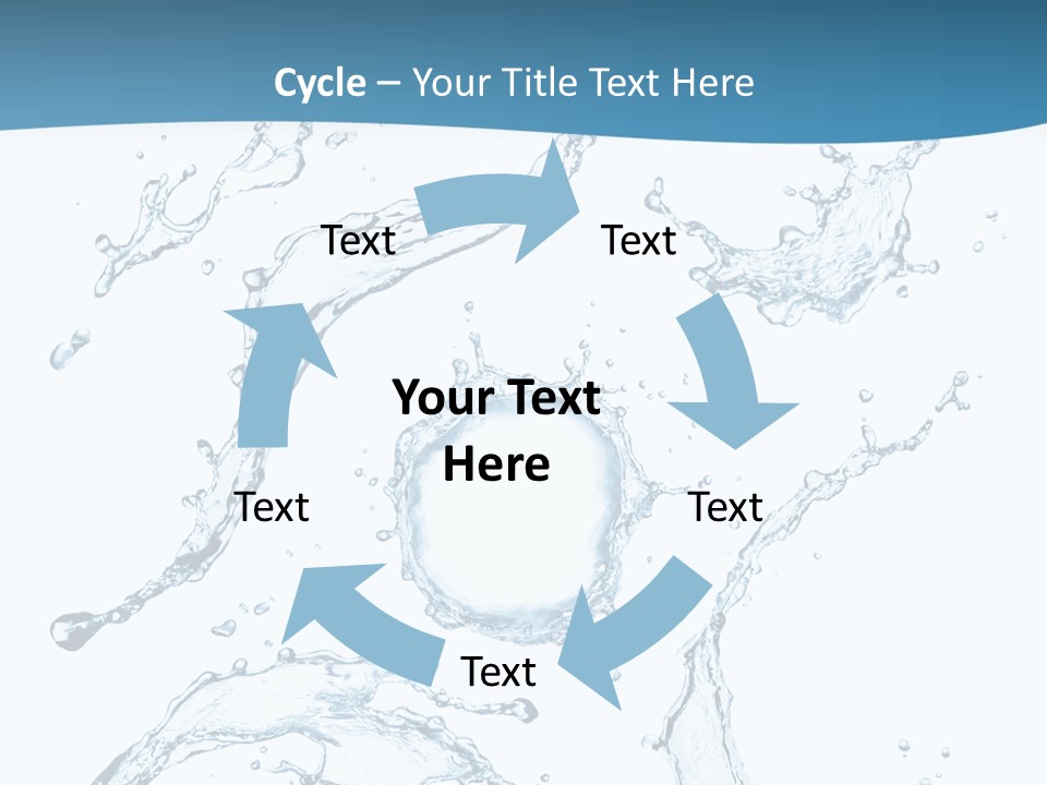 White Background Drop Purity PowerPoint Template