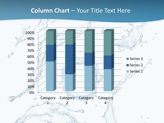 White Background Drop Purity PowerPoint Template