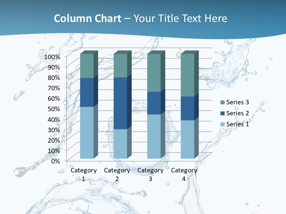 White Background Drop Purity PowerPoint Template
