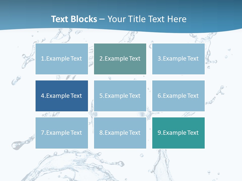 White Background Drop Purity PowerPoint Template