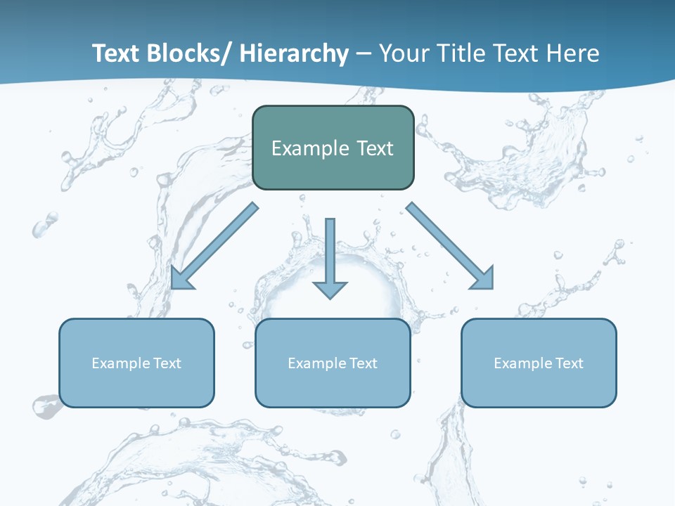 White Background Drop Purity PowerPoint Template