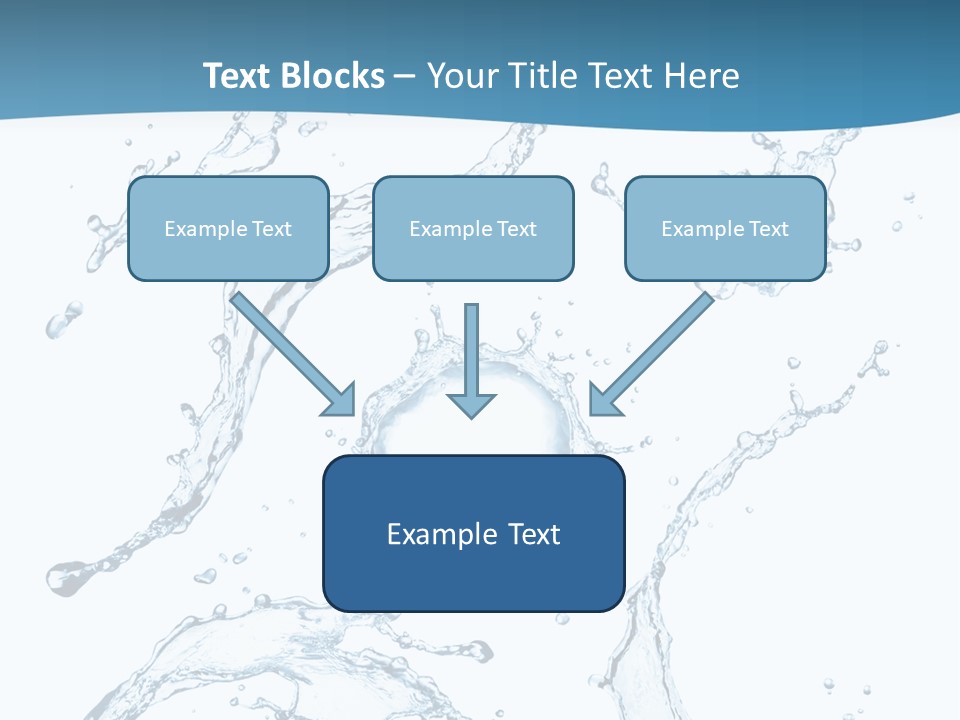 White Background Drop Purity PowerPoint Template
