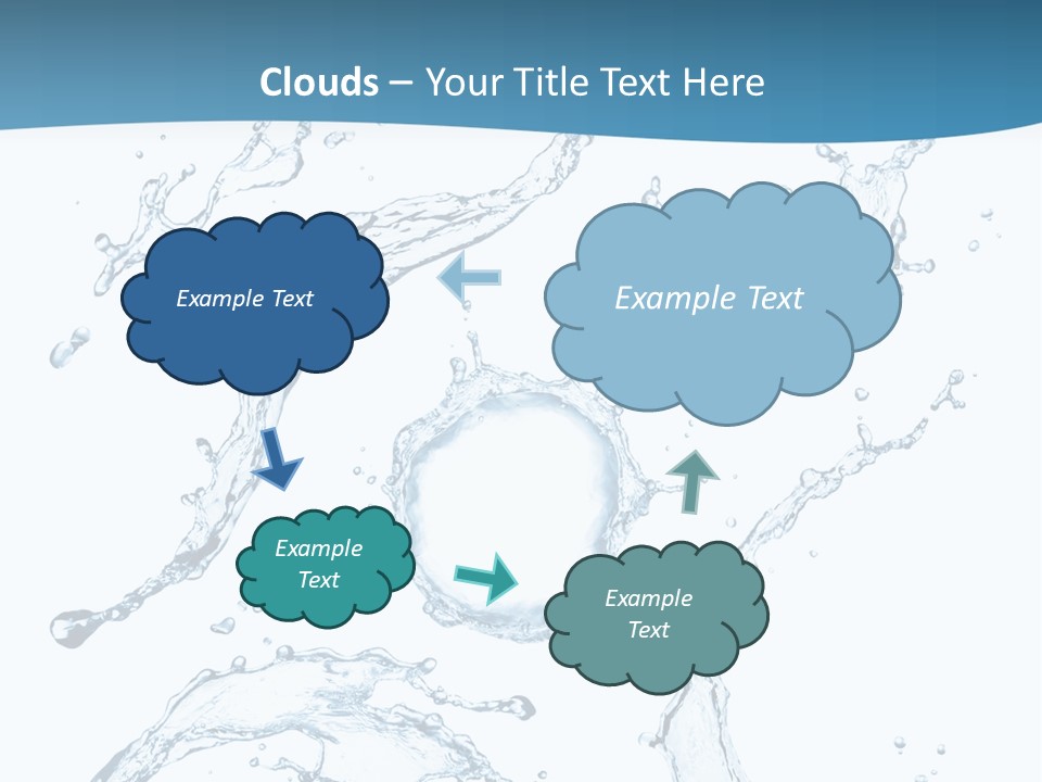 White Background Drop Purity PowerPoint Template