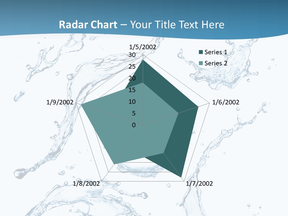 White Background Drop Purity PowerPoint Template