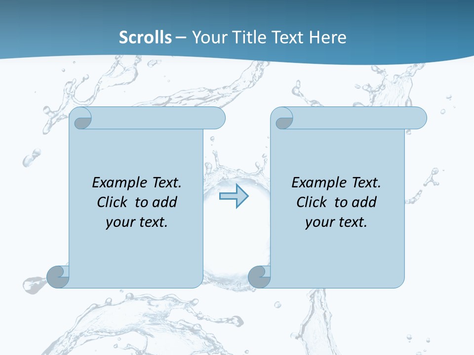 White Background Drop Purity PowerPoint Template