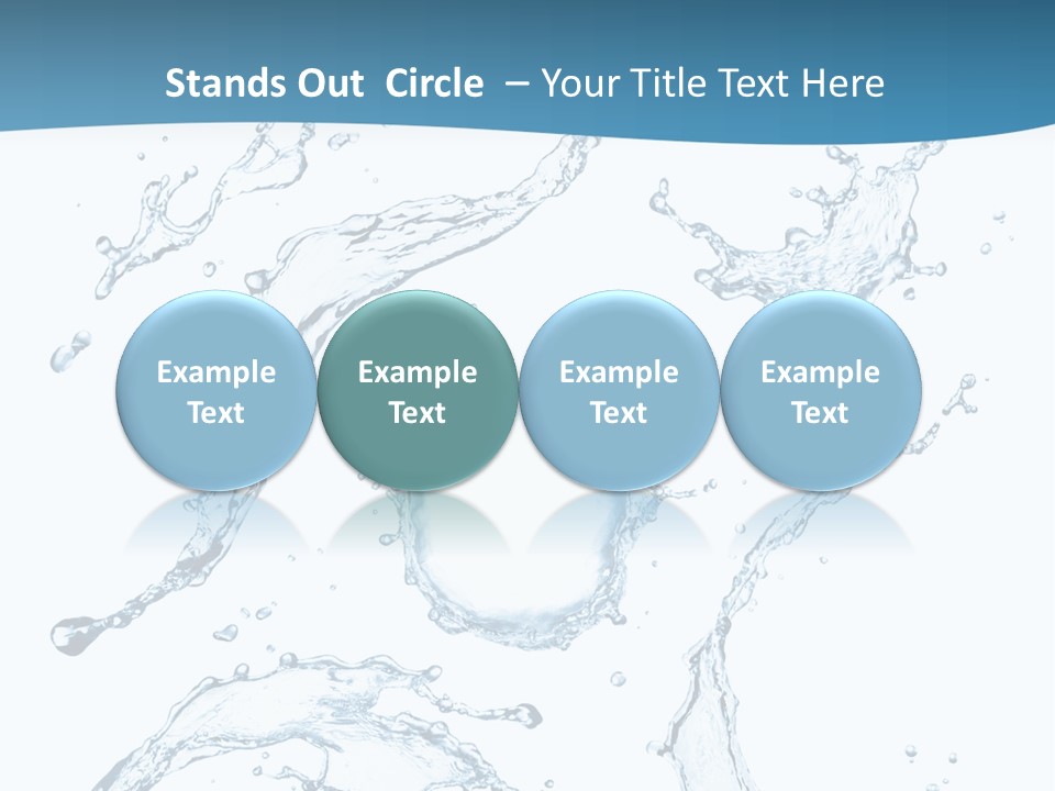 White Background Drop Purity PowerPoint Template