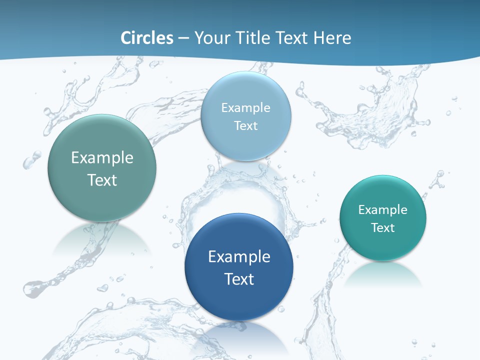 White Background Drop Purity PowerPoint Template