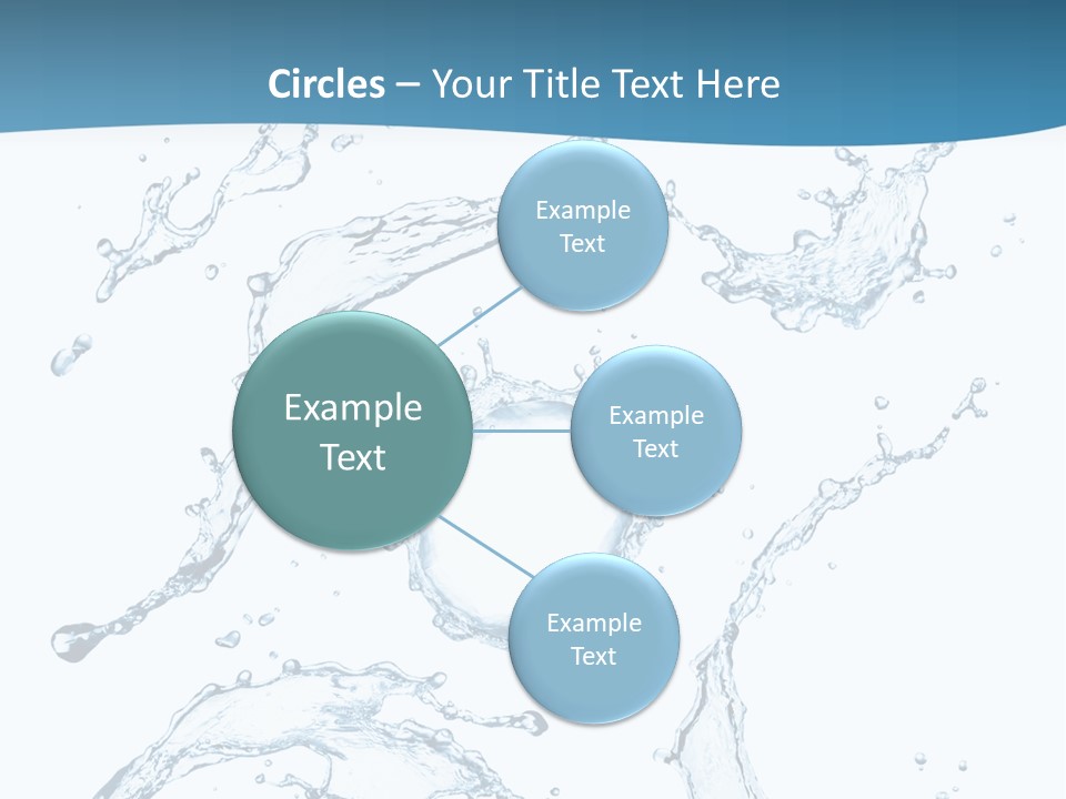 White Background Drop Purity PowerPoint Template