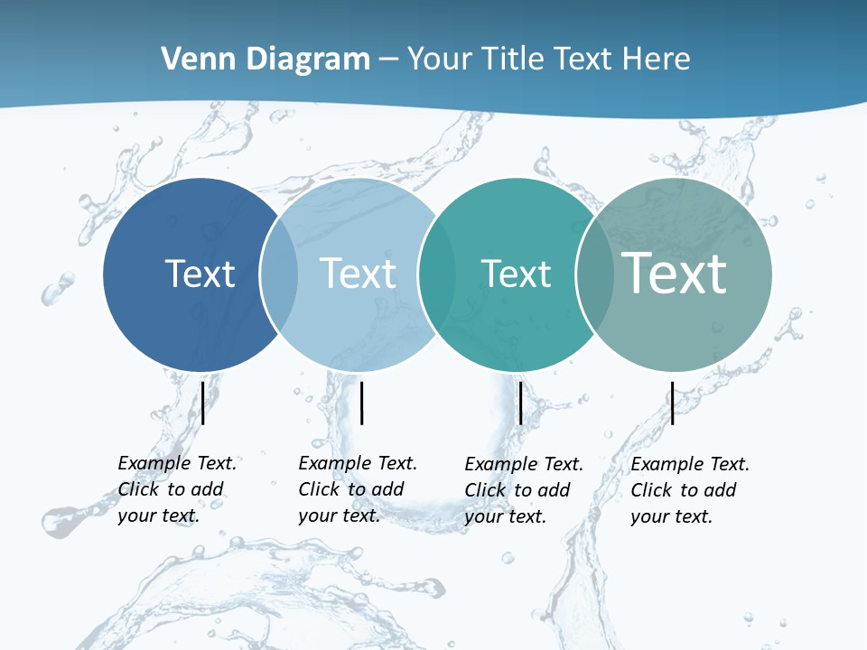 White Background Drop Purity PowerPoint Template
