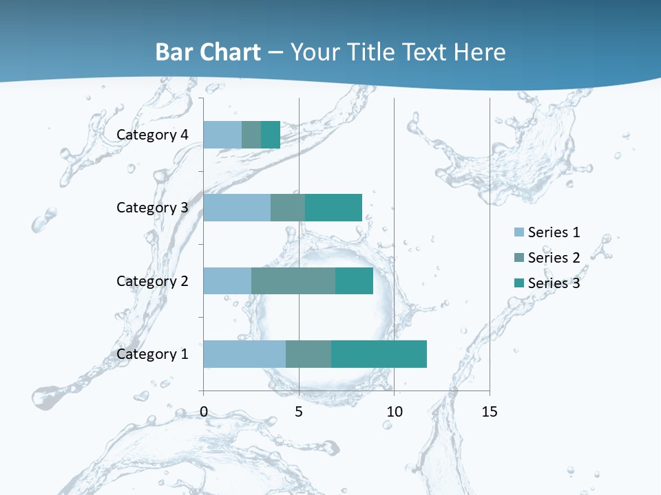 White Background Drop Purity PowerPoint Template