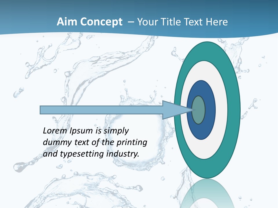 White Background Drop Purity PowerPoint Template