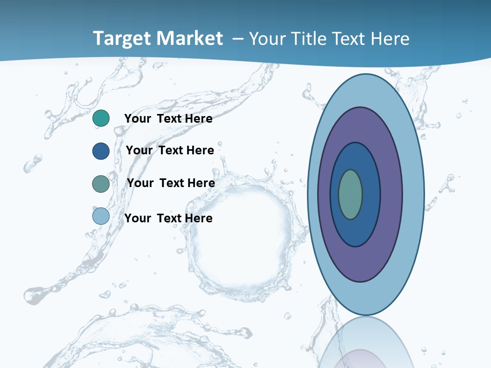 White Background Drop Purity PowerPoint Template