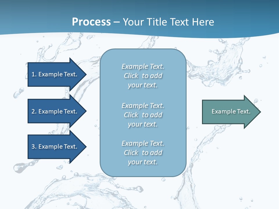 White Background Drop Purity PowerPoint Template