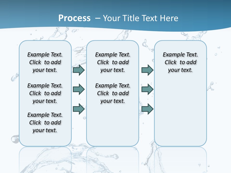 White Background Drop Purity PowerPoint Template