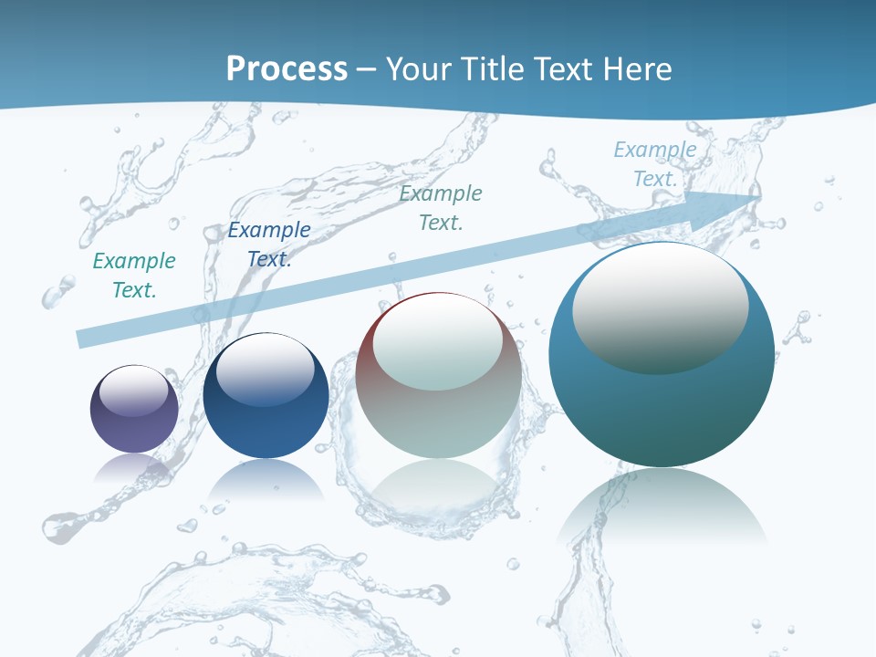 White Background Drop Purity PowerPoint Template