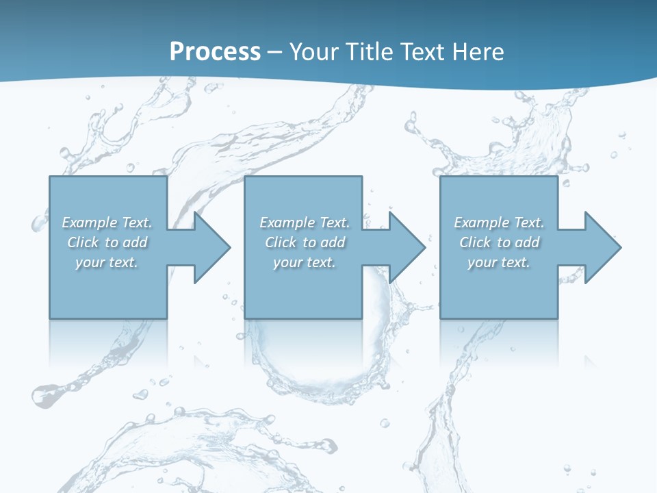 White Background Drop Purity PowerPoint Template