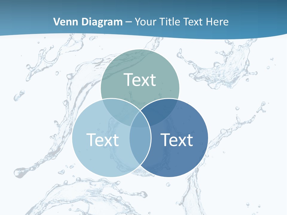 White Background Drop Purity PowerPoint Template