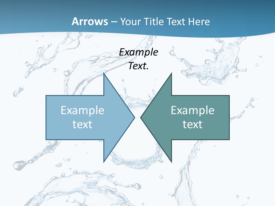 White Background Drop Purity PowerPoint Template