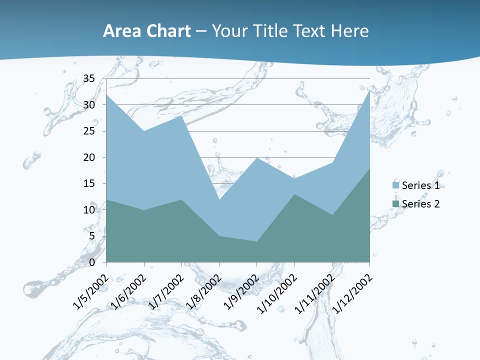 White Background Drop Purity PowerPoint Template