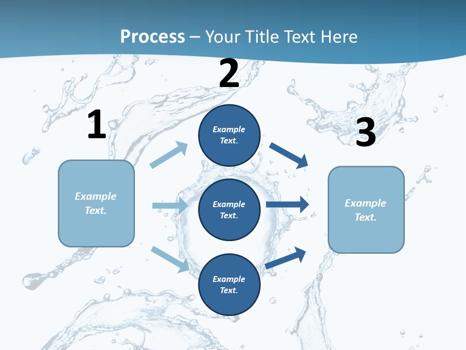 White Background Drop Purity PowerPoint Template