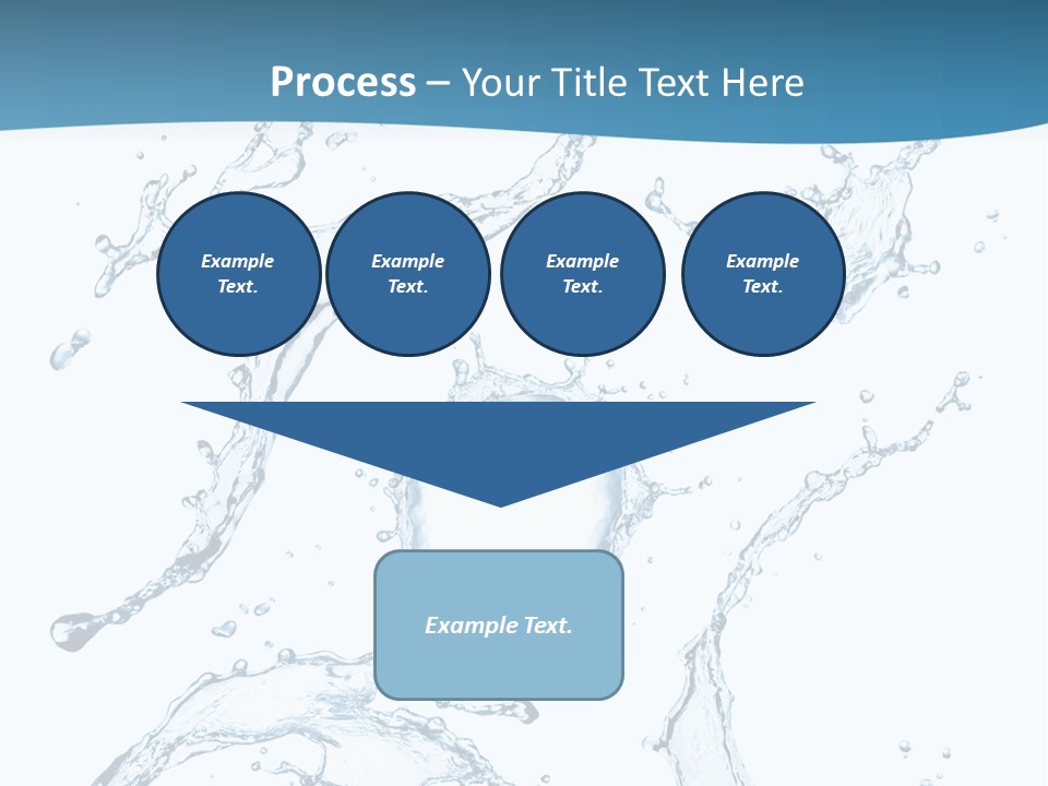 White Background Drop Purity PowerPoint Template