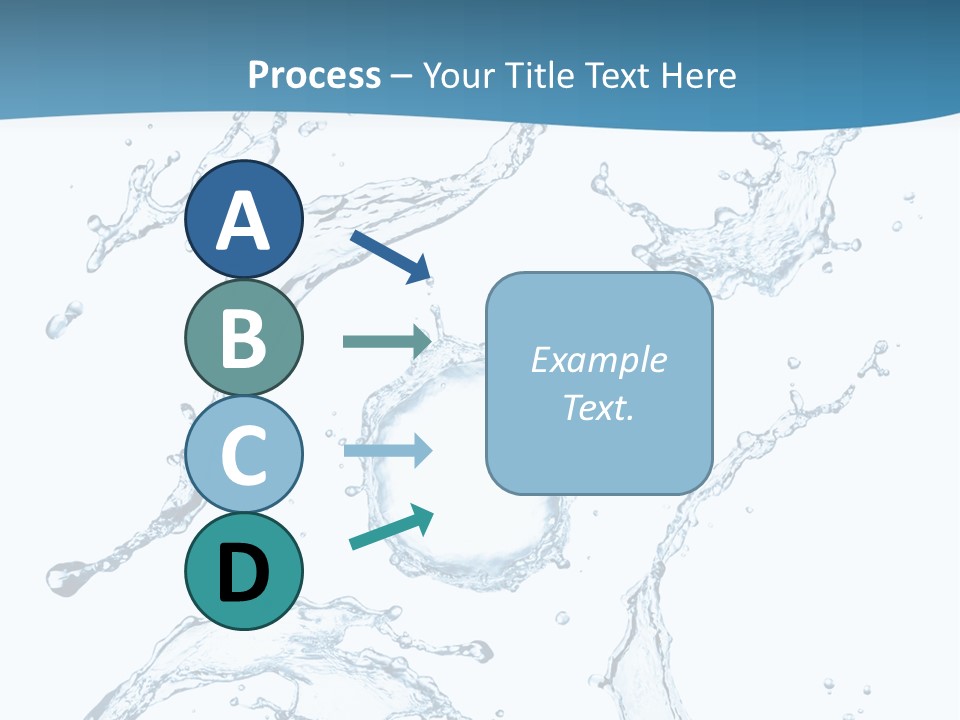 White Background Drop Purity PowerPoint Template
